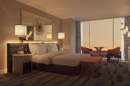 king room in luxury hotel
