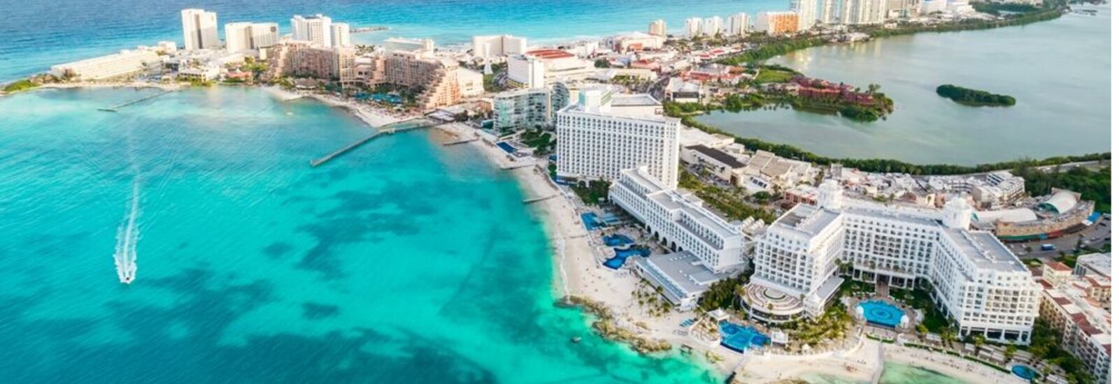 Aerial view of Cancun 